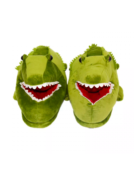 chaussons croco kids dino fluffy cocooning doux peluche tahiti fenua shopping