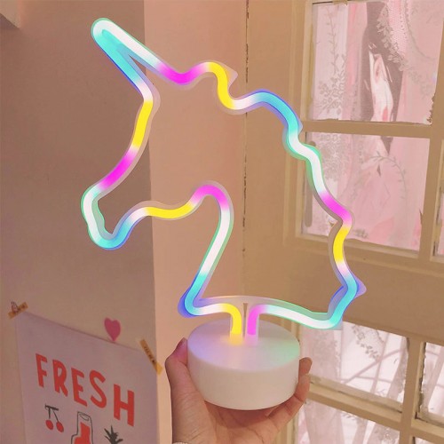 lampe chevet néon light lumiere lumineux licorne unicorn déco kids enfant tahiti fenua shopping lampe chevet néon light lumiere lumineux licorne unicorn déco kids enfant tahiti fenua shopping