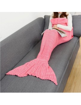 plaid sirene mermaid cocooning chaud couverture laine crochet pink girly tahiti fenua shopping