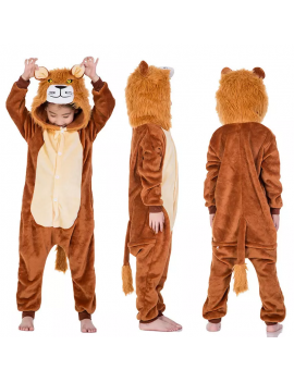 combinaison lion kids pyjama safari animaux cocooning boy tahiti fenua shopping