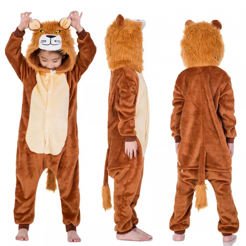 combinaison lion kids pyjama safari animaux cocooning boy tahiti fenua shopping