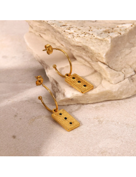 boucles d'oreilles antica or gold carats bijoux nessa jewelry tahiti fenua shopping