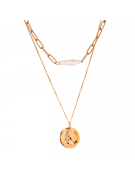 collier antica pendentif chaine or gold cou bijoux jewelry accessoire tahiti fenua shopping