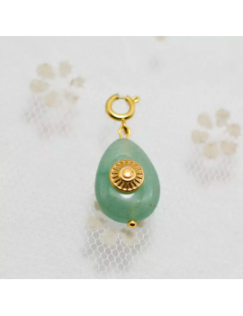 collier clip stone pierre pendentif chaine or gold cou bijoux jewelry accessoire tahiti fenua shopping