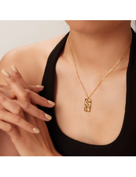 collier nebula pendentif chaine or gold cou bijoux jewelry accessoire tahiti fenua shopping