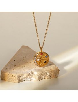collier sirius astrée astre astro pendentif chaine or gold cou bijoux jewelry accessoire tahiti fenua shopping
