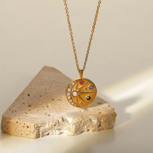 collier sirius astrée astre astro pendentif chaine or gold cou bijoux jewelry accessoire tahiti fenua shopping
