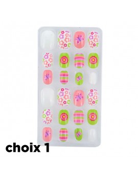 set faux ongles kids girl beauté accessoires tahiti fenua shopping nail