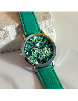 montre tropics tropical tropiques watch cocotier palm vert green accessoire bijoux bracelet tahiti fenua shopping