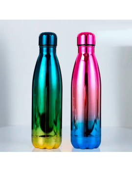 bouteille bottle isotherme 500ml laser color drink boisson acier tahiti fenua shopping