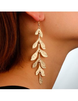 boucles gold leaf bijoux jewerly feuilles tahiti fenua shopping