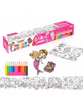 poster coloriage couleurs kids papier déco crayon tahiti fenua shopping