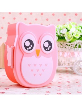 boite à goûter kids lunch bag box hibou chouette couleurs bleu rose violet jaune repas déjeuner enfant tahiti fenua shopping