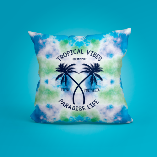 taie tie & dye tropical vibes cocotier paradise life tahiti fenua shopping