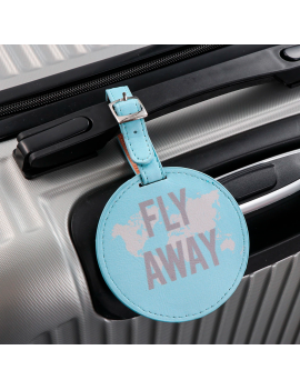 étiquette bagage travel voyage rond sac valise flight tahiti fenua shopping