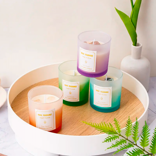 bougie gradient parfum senteur couleur home maison déco tahiti fenua shopping