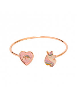 set bracelets coeur licorne arc en ciel rainbow unicorn bijoux tahiti fenua shopping
