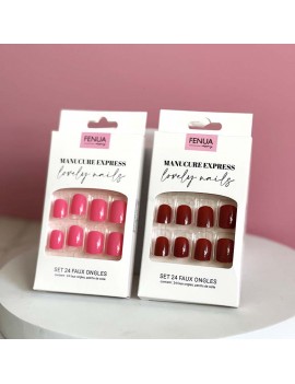 faux ongles unicolor fluo coloré manucure set tahiti fenua shopping