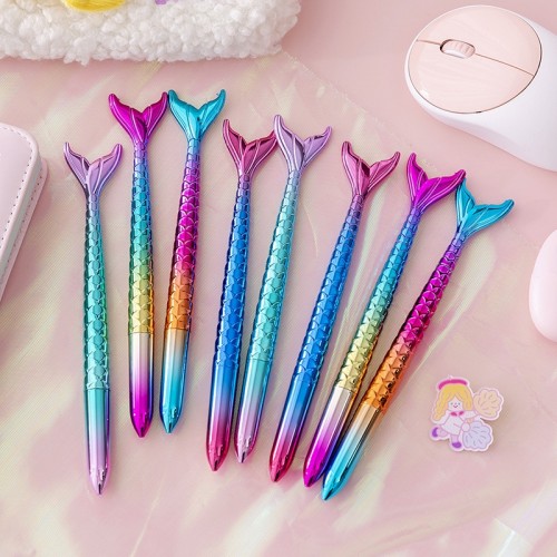 stylo mermaid laser rainbow sirene pen papeterie tahiti fenua shopping