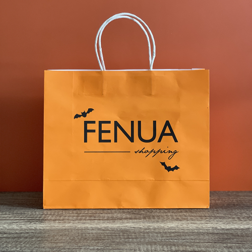 sachet fenua shopping orange halloween fête