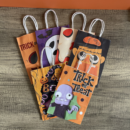 sachet cadeau halloween gift papier kids fenua shopping