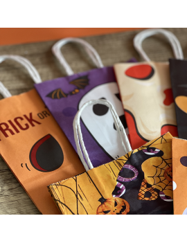 sachet cadeau halloween gift papier kids fenua shopping