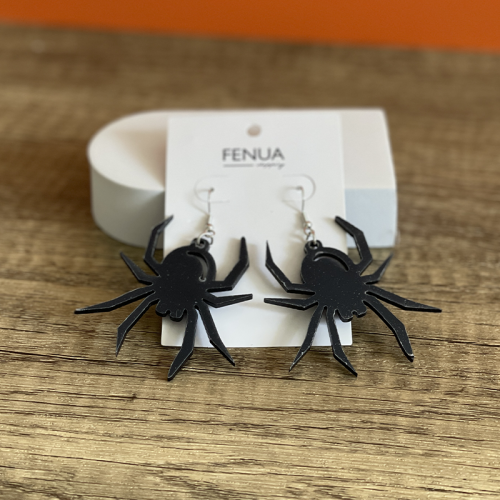 boucles d'oreilles spider araignée halloween fenua shopping