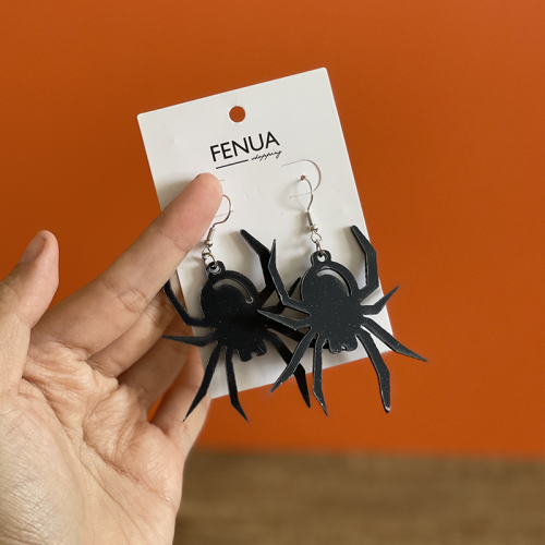 boucles d'oreilles spider araignée halloween fenua shopping