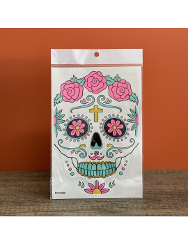 sticker muerta glow maquillage make up halloween skull fenua shopping
