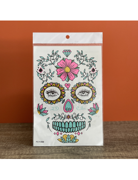 sticker muerta glow maquillage make up halloween skull fenua shopping