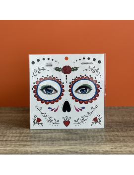 sticker muerta skull halloween maquillage make up kids fenua shopping