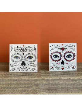 sticker muerta skull halloween maquillage make up kids fenua shopping