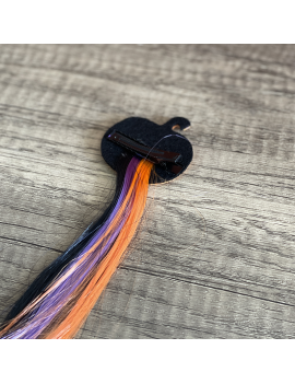 clip cheveux halloween barrette mèche colorée accessoire coiffure fenua shopping