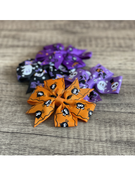 barrette noeud cheveux halloween coiffure accessoire fenua shopping