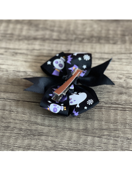 barrette noeud cheveux halloween coiffure accessoire fenua shopping