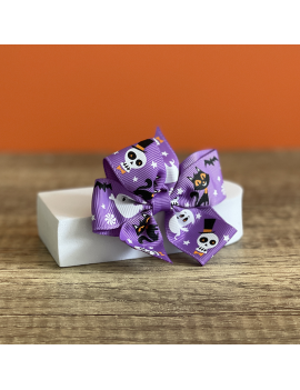 barrette noeud cheveux halloween coiffure accessoire fenua shopping