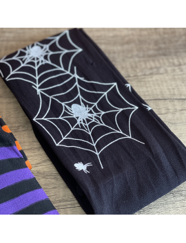 collant halloween costume pumpkin araignée rayures fête accessoire fenua shopping