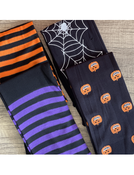 collant halloween costume pumpkin araignée rayures fête accessoire fenua shopping