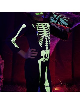 costume squelette skull glow phosphorescent combinaison déguisement fenua shopping halloween