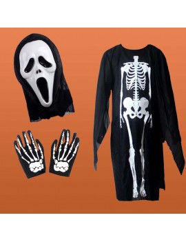 costume squelette skull déguisement costume fenua shopping kids halloween