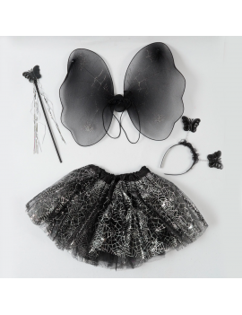 set tutu ailes halloween sorcière costume fenua shopping