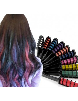 set 10 brosses craie cheveux coloration éphémère fenua shopping