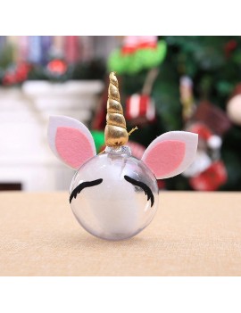 boule noël licorne unicorn doré gold kids fun décoration déco sapin tahiti fenua shopping
