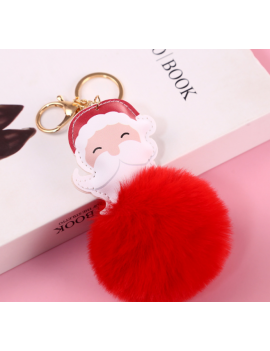 porte clé santa père noel christmas xmas accessoire pompon rouge tahiti fenua shopping