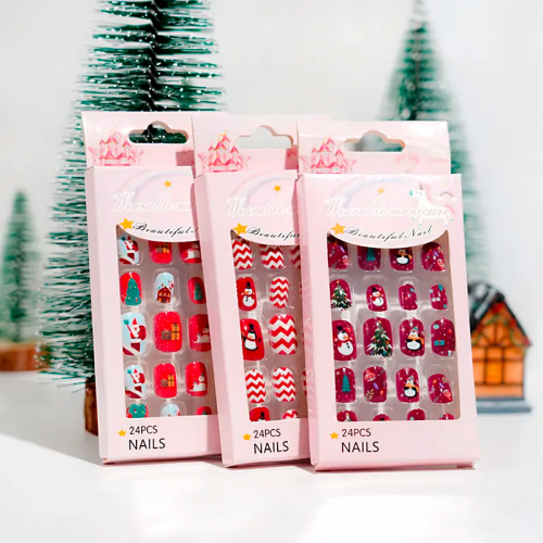 set faux ongles christmas xmas fête noel fenua shopping