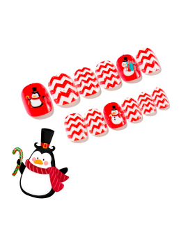 set faux ongles christmas xmas fête noel fenua shopping