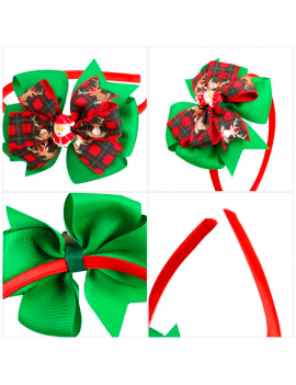 serre tete noeud noel accessoire cheveux fête fenua shopping