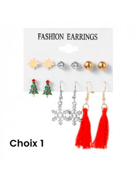 boucles d'oreilles noel xmas christmas fête bijoux fenua shopping