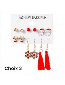 boucles d'oreilles noel xmas christmas fête bijoux fenua shopping