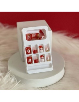 set faux ongles xmas christmas manucure noel fenua shopping